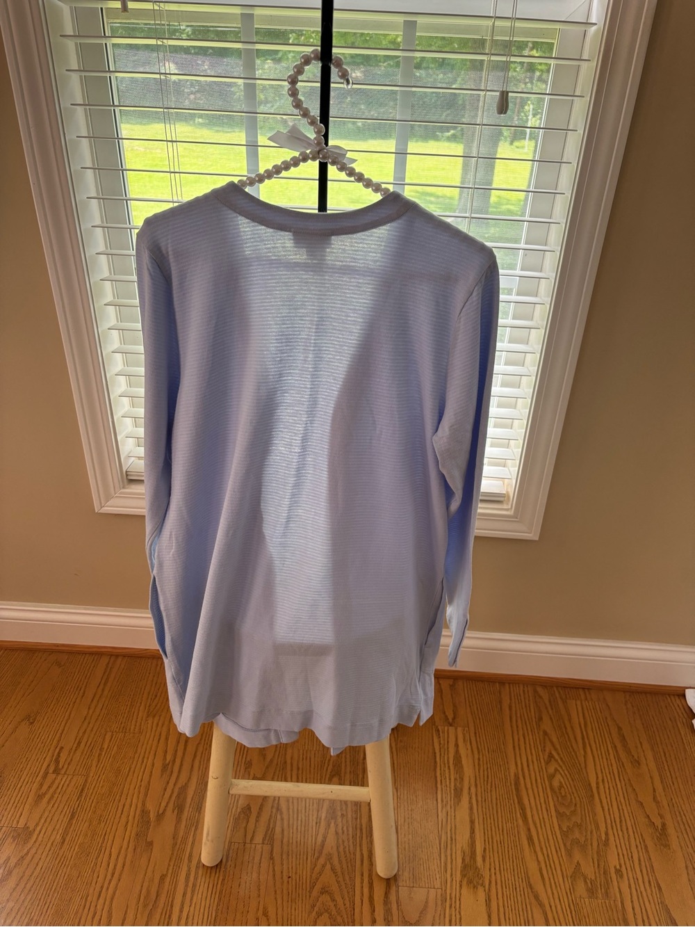 J. Jill Pale Blue Ribbed Knit Top - Picture 5 of 6